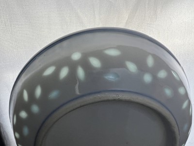 Lot 202 - Two sets of Chinese rice grain pattern teacups...