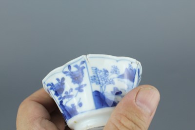 Lot 14 - A set of Chinese blue and white tea vessels,...