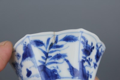 Lot 14 - A set of Chinese blue and white tea vessels,...