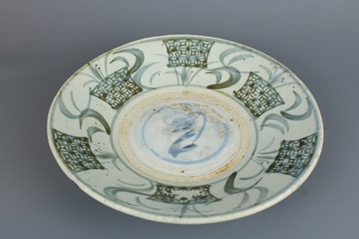 Lot 23 - A Chinese blue and white jar with a matching...