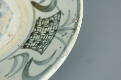 Lot 23 - A Chinese blue and white jar with a matching...