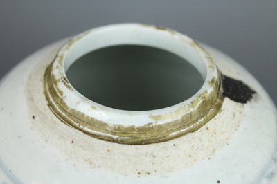 Lot 23 - A Chinese blue and white jar with a matching...