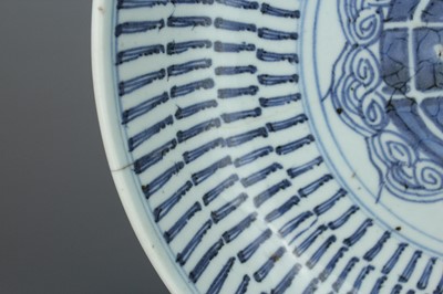 Lot 220 - Two Chinese large dishes, Qing Dynasty late...