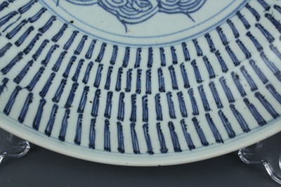 Lot 220 - Two Chinese large dishes, Qing Dynasty late...