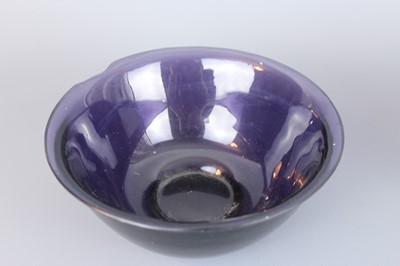 Lot 25 - Two Chinese Peking glass bowls, 20th century....