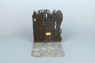 Lot 32 - A rare pair of Chinese wooden bookends, Qing...