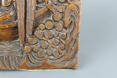 Lot 32 - A rare pair of Chinese wooden bookends, Qing...