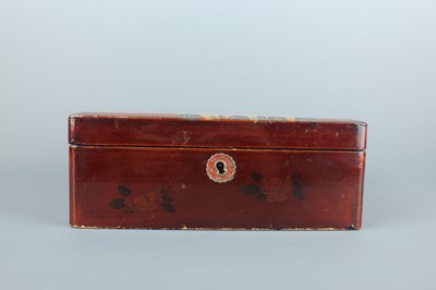 Lot 43 - Two Japanese lacquer and gilt-decorated boxes,...