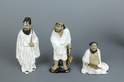 Lot 205 - A group of Chinese Shiwan figures, 20th...