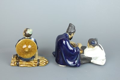 Lot 205 - A group of Chinese Shiwan figures, 20th...