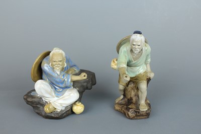 Lot 205 - A group of Chinese Shiwan figures, 20th...