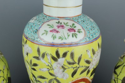 Lot 63 - A set of three Chinese grisaille-decorated...