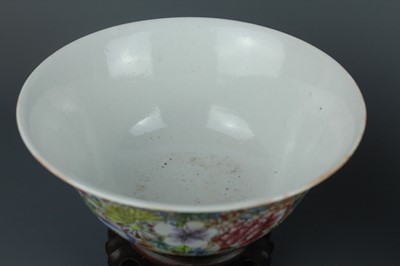 Lot 72 - Two Chinese famille rose “hundred flowers”...