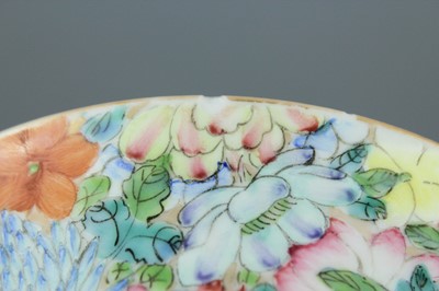 Lot 72 - Two Chinese famille rose “hundred flowers”...