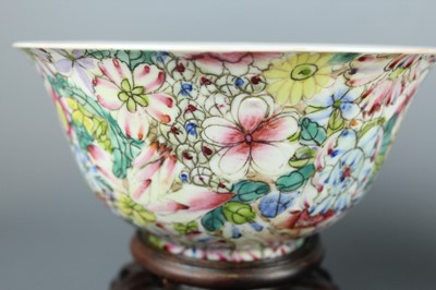 Lot 72 - Two Chinese famille rose “hundred flowers”...