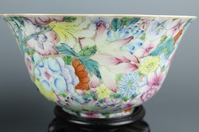 Lot 72 - Two Chinese famille rose “hundred flowers”...