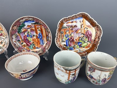 Lot 84 - Four sets of Chinese Canton famille rose...