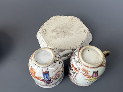 Lot 84 - Four sets of Chinese Canton famille rose...