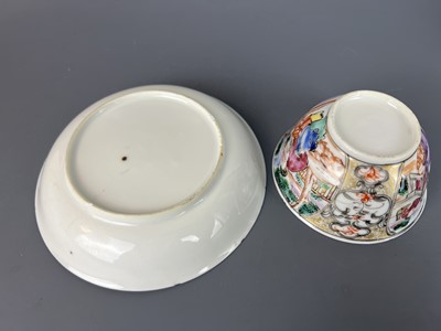 Lot 84 - Four sets of Chinese Canton famille rose...