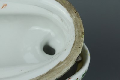 Lot 88 - A Chinese Canton famille rose “duck” tureen...
