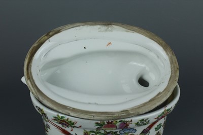 Lot 88 - A Chinese Canton famille rose “duck” tureen...