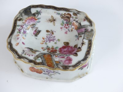 Lot 2047 - A Chinese porcelain table salt, Qianlong...