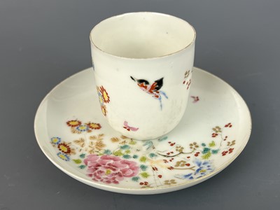 Lot 96 - A Japanese egg-shell enamel painted cup and...