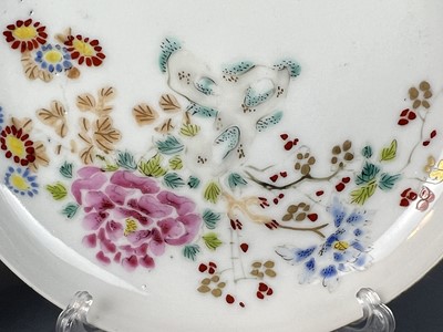 Lot 96 - A Japanese egg-shell enamel painted cup and...