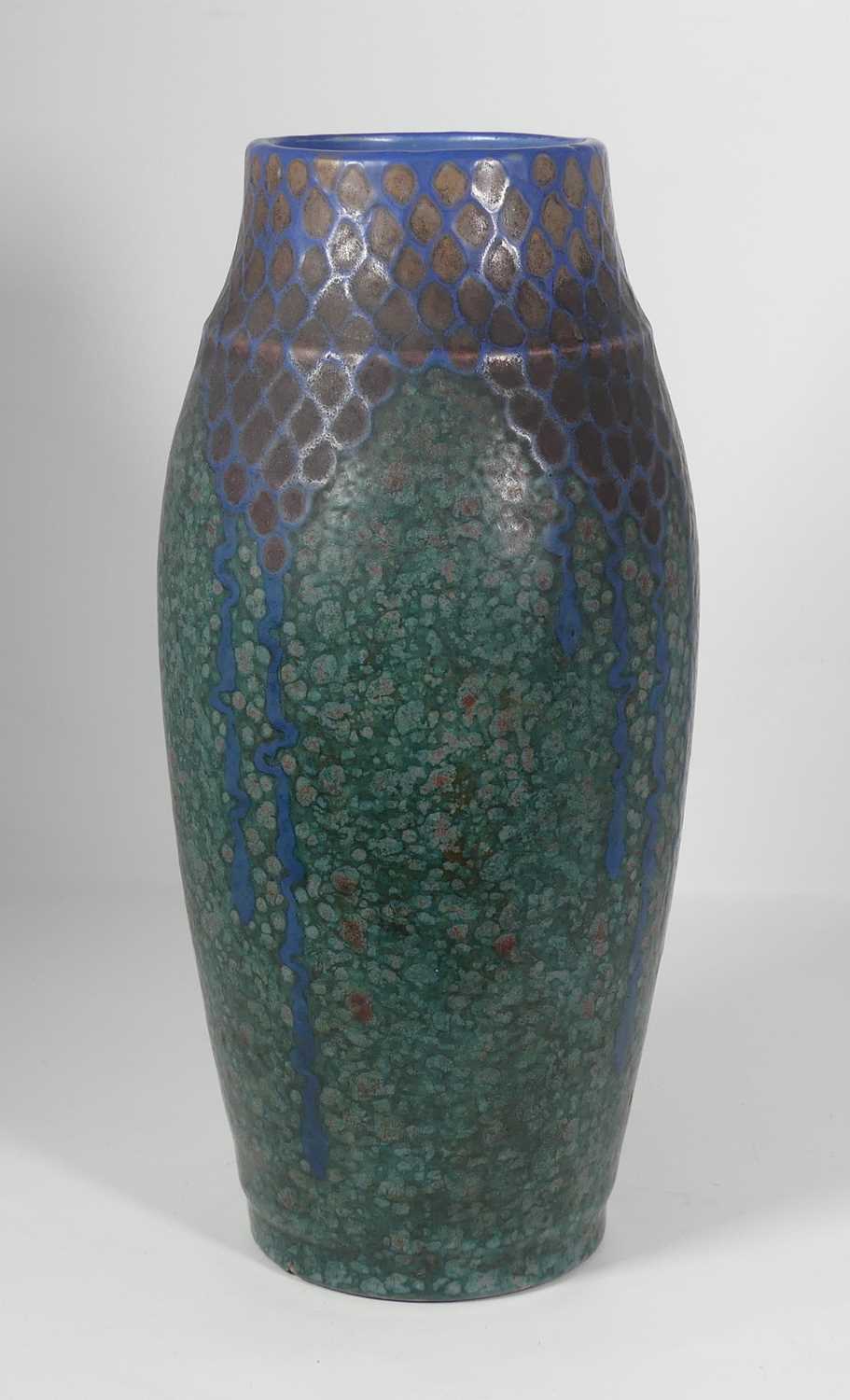 Lot 45 - A large French Revernay pottery vase, circa...