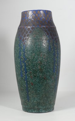 Lot 45 - A large French Revernay pottery vase, circa...