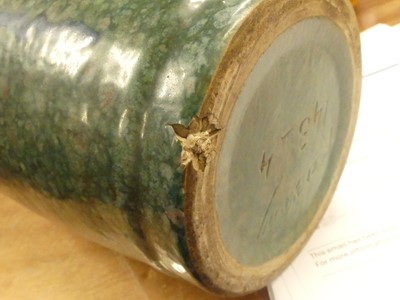 Lot 45 - A large French Revernay pottery vase, circa...