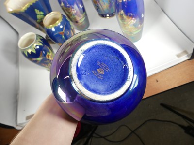 Lot 34 - A collection of Crown Devon Fieldings blue...