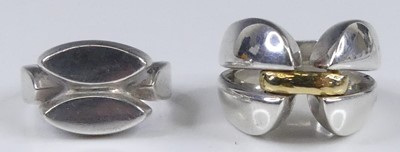 Lot 2924 - Georg Jensen sterling silver and yellow metal...