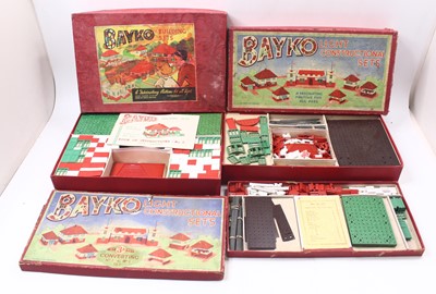 Lot 2070 - Bayko Pre War,1950s Group of 3 building Sets...