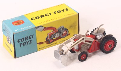 Lot 1448 - Corgi Toys, 53 Massey Ferguson 65 tractor with...