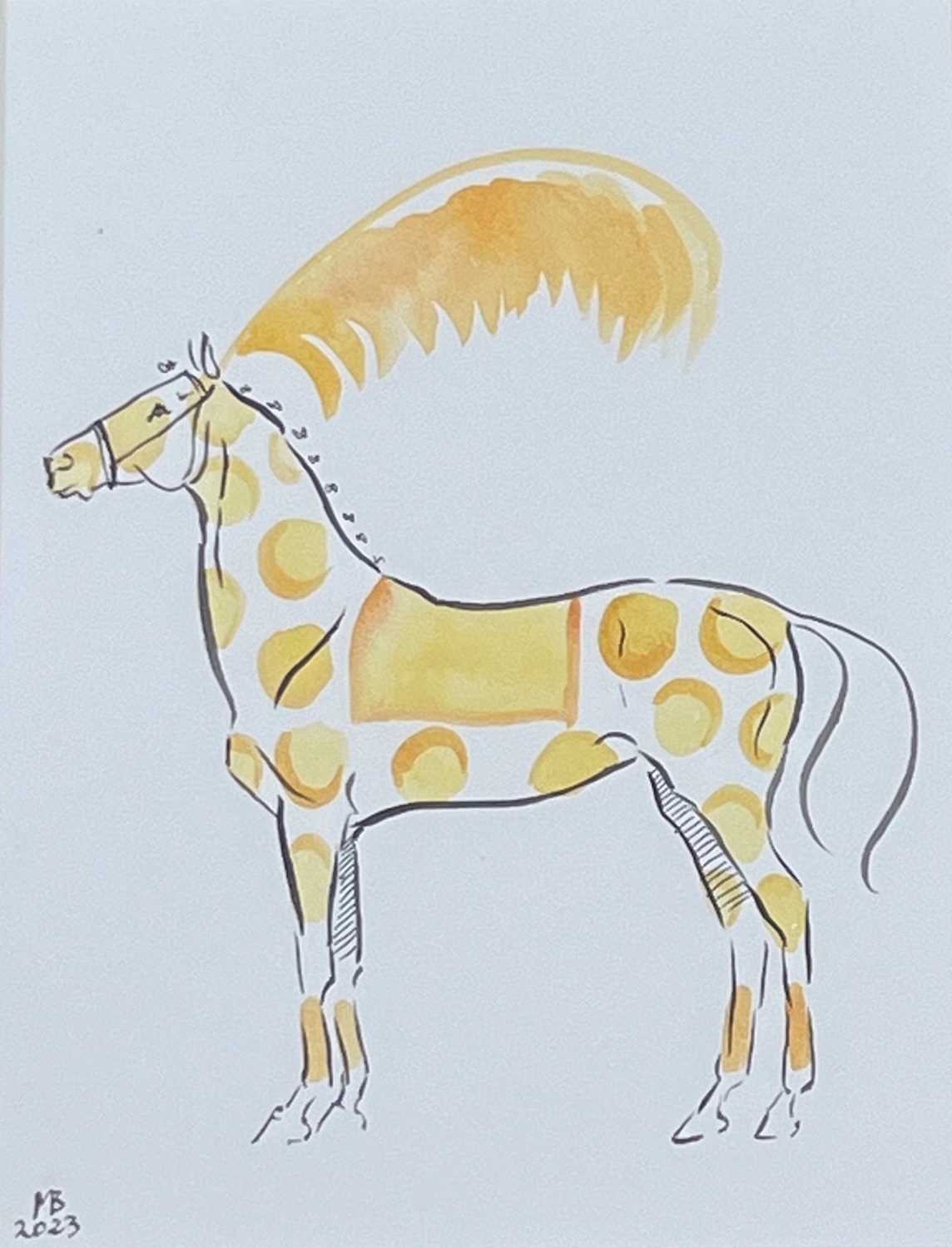 Lot 19 - Spotty Horse: An original, signed and framed...