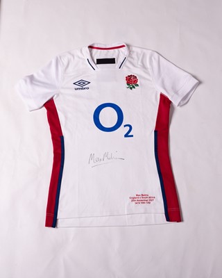 Lot 20 - Max Malins signed No. 23 England Rugby Shirt:...