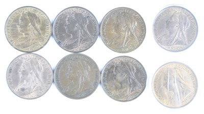 Lot 3260 - Great Britain, 1895 penny, Victoria veiled...
