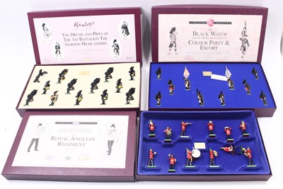 Lot 1955 - Britains five various boxed military figure...