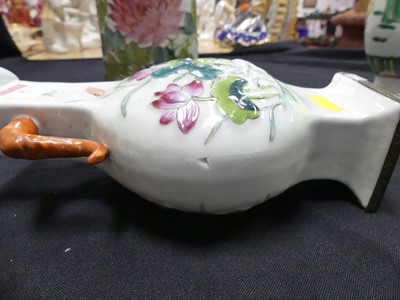 Lot 53 - A Chinese porcelain sleeve vase, h.28cm;...