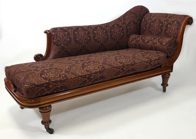 Lot 2541 - An early Victorian rosewood framed scroll end...