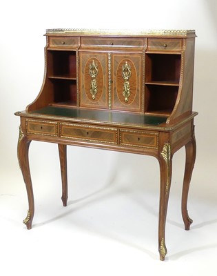 Lot 2532 - A French Napoleon III style mahogany, kingwood...