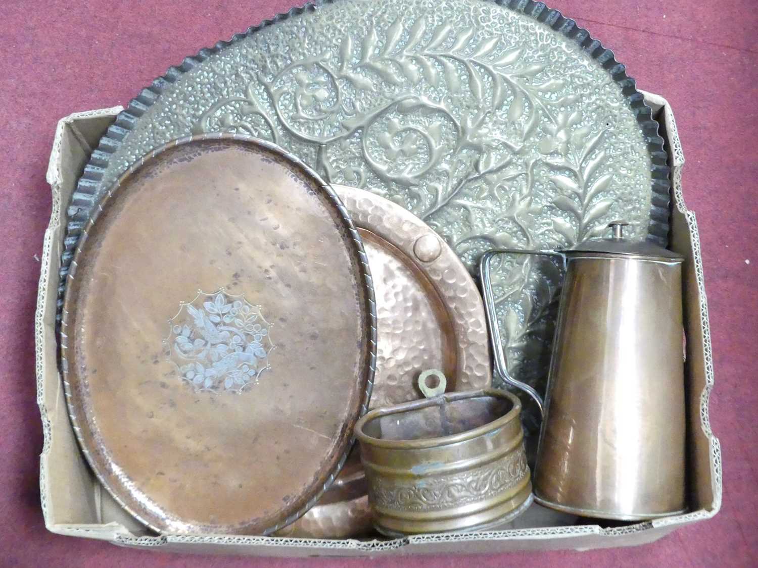 Lot 99 - A collection of metalware, to include an Arts...