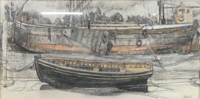 Lot 1001 - TW Ward - SB Raybell and dinghy, coloured...