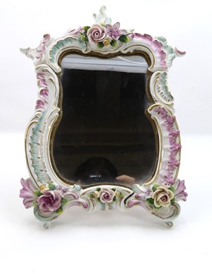 Lot 234 - A Dresden style floral encrusted porcelain...