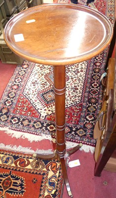 Lot 1204 - A mahogany fixed-top circular pedestal plant...