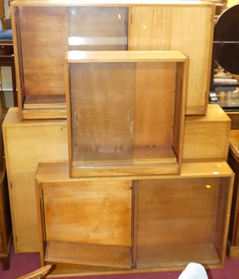 Lot 1370 - 1980s teak modular furniture, to include;...
