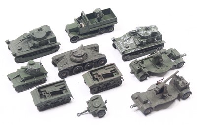 Lot 1182 - Dinky Toys group of 10 loose and playworn...