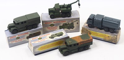 Lot 1166 - Dinky Toys group of 4 Military diecast models...
