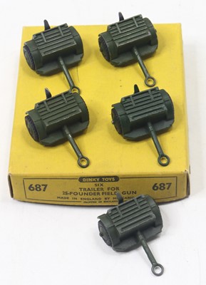 Lot 1190 - Dinky Toys No. 687 Military Trailer for 25...